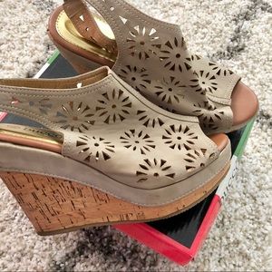 Nude 4” Cork Wedge Heel 🌸